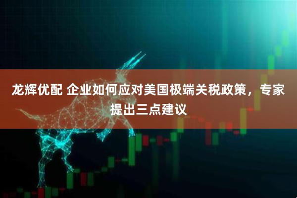 龙辉优配 企业如何应对美国极端关税政策，专家提出三点建议