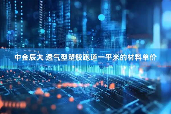 中金辰大 透气型塑胶跑道一平米的材料单价