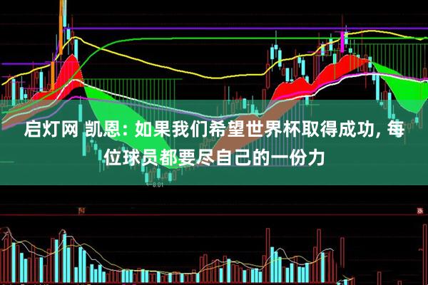 启灯网 凯恩: 如果我们希望世界杯取得成功, 每位球员都要尽自己的一份力