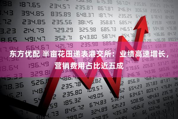 东方优配 半亩花田递表港交所：业绩高速增长，营销费用占比近五成