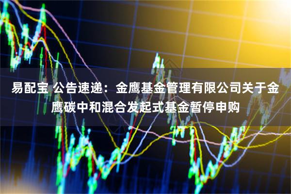 易配宝 公告速递：金鹰基金管理有限公司关于金鹰碳中和混合发起式基金暂停申购